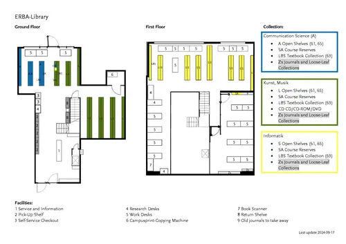 Floor Plan of the Erba Library