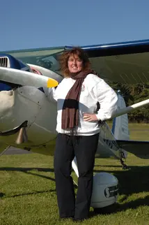 Prof. Dr. Susanne R?ssler mit Flieger