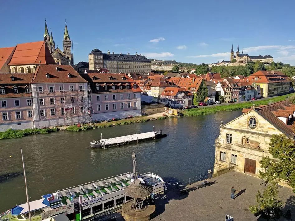 Bamberg mit Dom und Regnitz