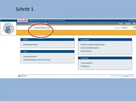 Frhstudium Lehrveranstaltungen Screen 1